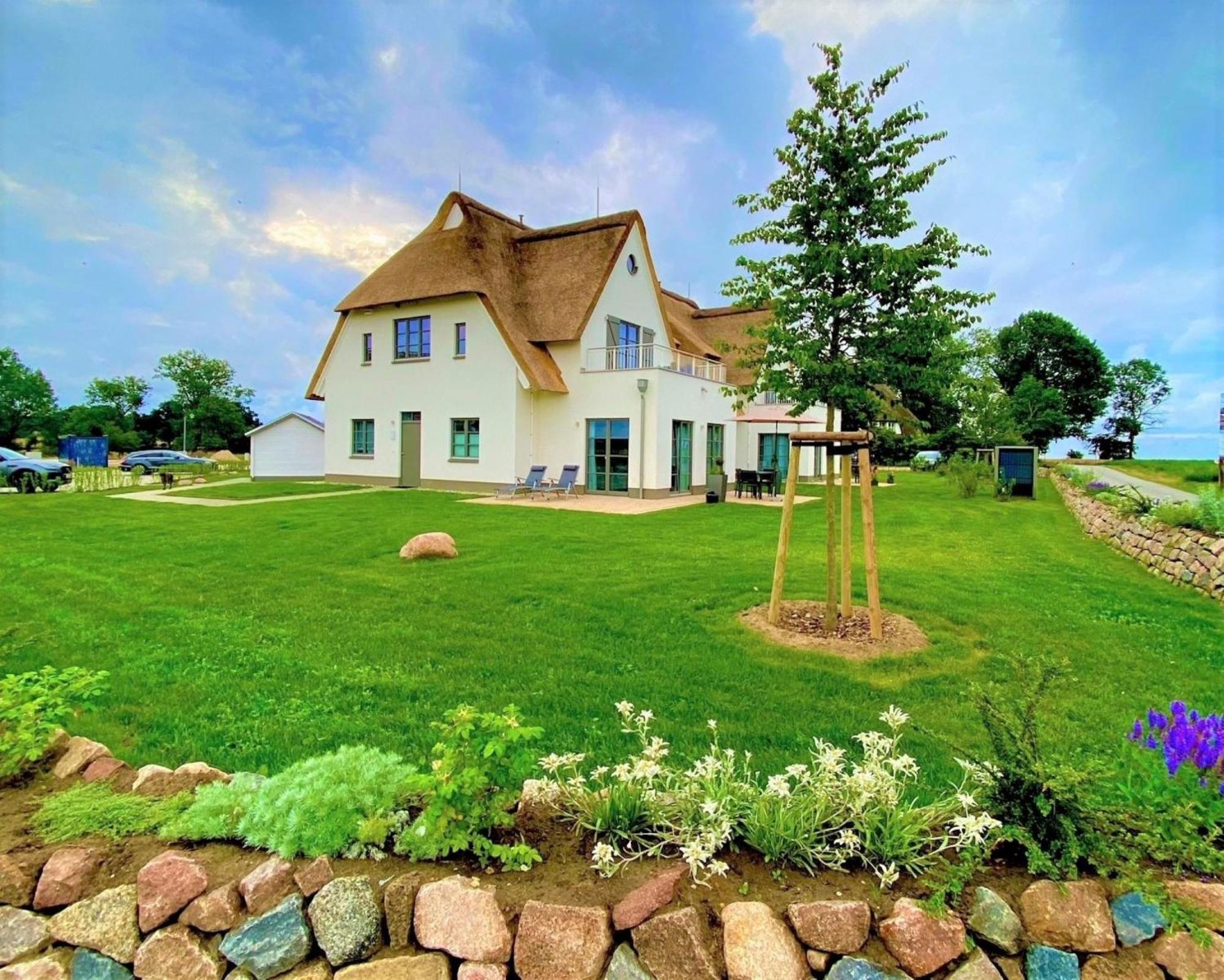 Вилла Inseldomizil Stolpe - Urlaub Unter Reet Auf Usedom Stolpe auf Usedom Экстерьер фото