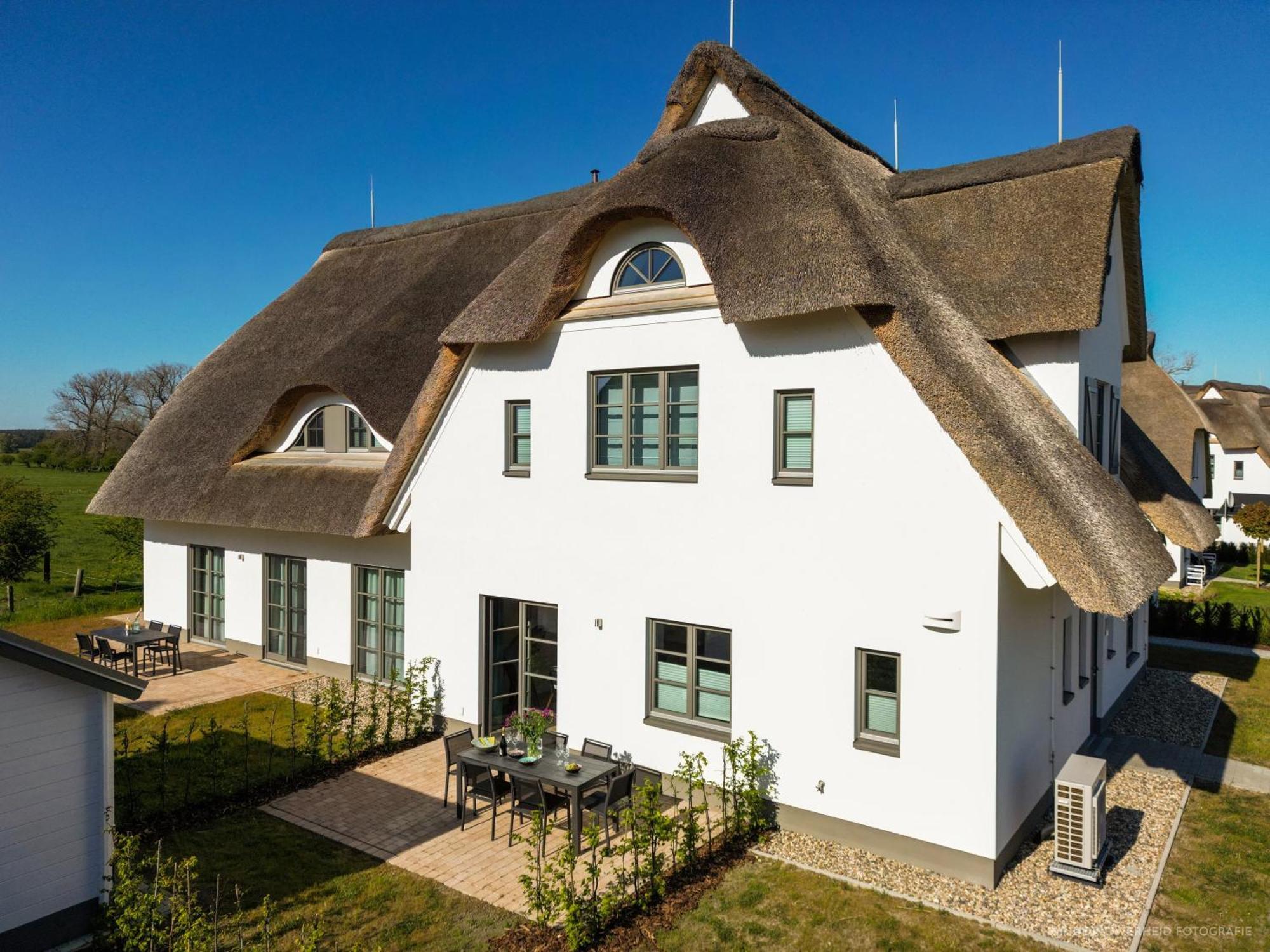 Вилла Inseldomizil Stolpe - Urlaub Unter Reet Auf Usedom Stolpe auf Usedom Экстерьер фото