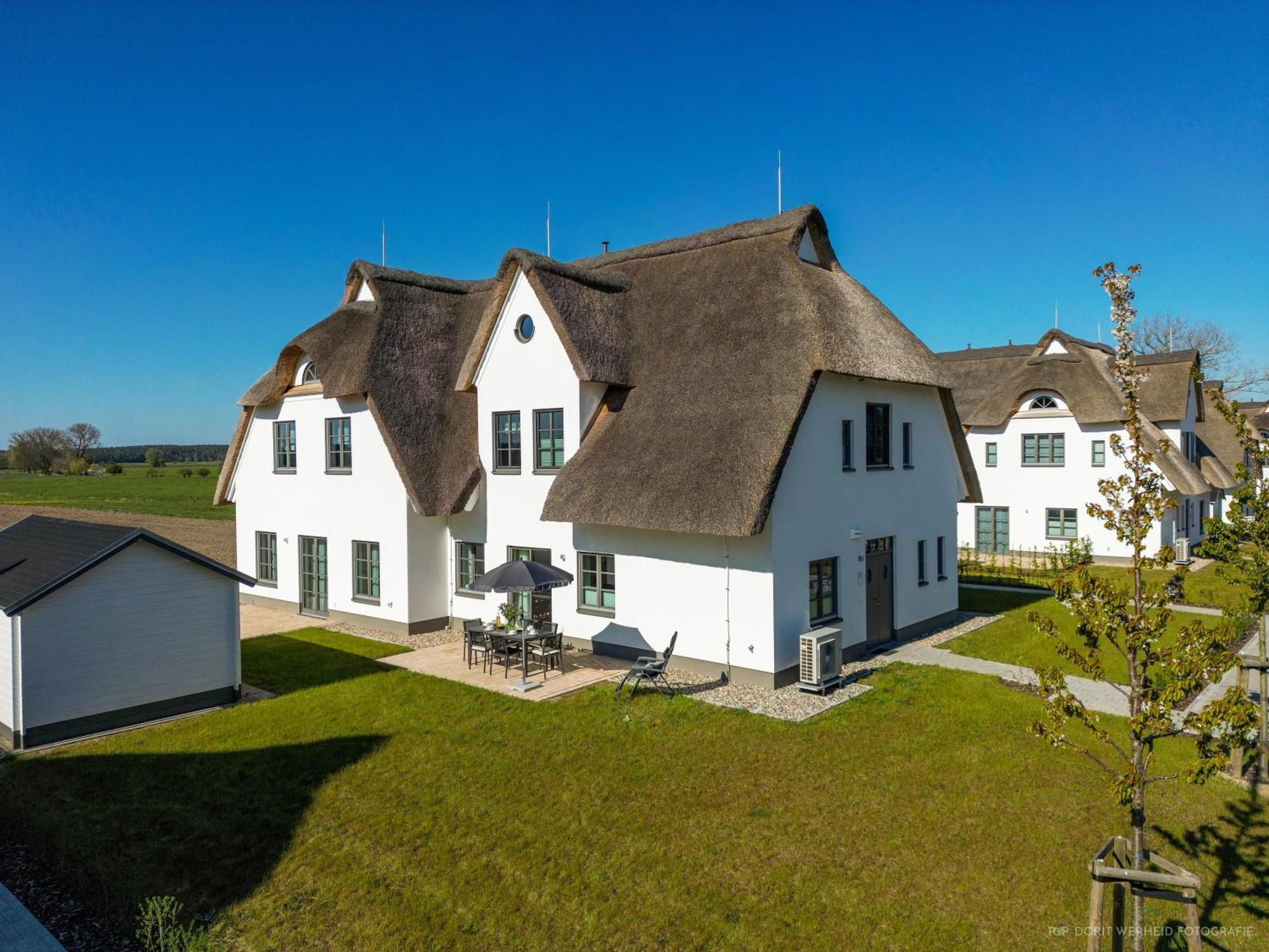 Вилла Inseldomizil Stolpe - Urlaub Unter Reet Auf Usedom Stolpe auf Usedom Экстерьер фото